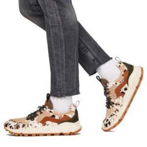 YAMANO 3 UNI - Sneakers in suede e tessuto tecnico - Marrone-Beige